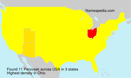 Surname Perovsek in USA Surname Perovsek in USA
