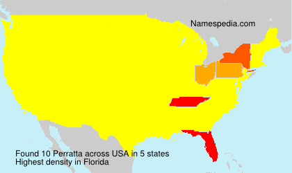 Surname Perratta in USA Surname Perratta in USA