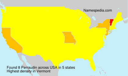 Surname Perraudin in USA Surname Perraudin in USA