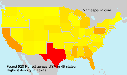 Surname Perrett in USA Surname Perrett in USA