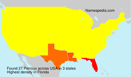Surname Perroux in USA Surname Perroux in USA