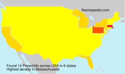 Surname Persichillo in USA Surname Persichillo in USA
