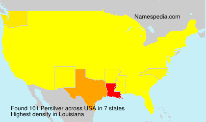 Surname Persilver in USA Surname Persilver in USA