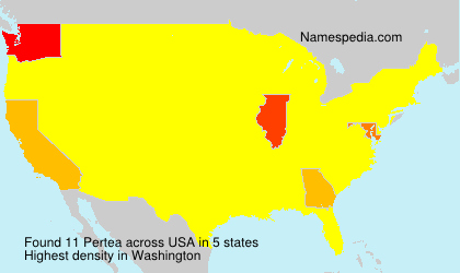 Surname Pertea in USA Surname Pertea in USA