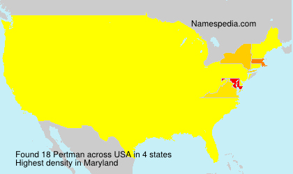 Surname Pertman in USA Surname Pertman in USA
