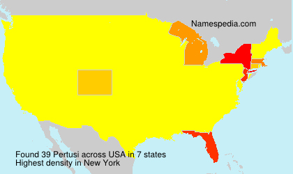 Surname Pertusi in USA Surname Pertusi in USA