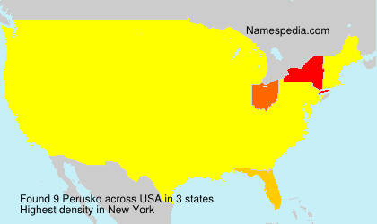 Surname Perusko in USA