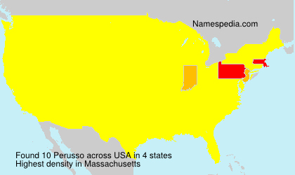 Surname Perusso in USA Surname Perusso in USA