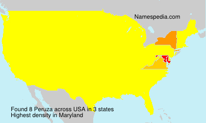 Surname Peruza in USA Surname Peruza in USA