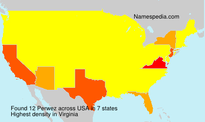 Surname Perwez in USA Surname Perwez in USA