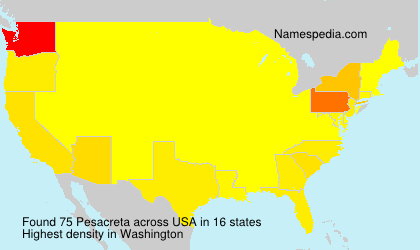 Surname Pesacreta in USA Surname Pesacreta in USA