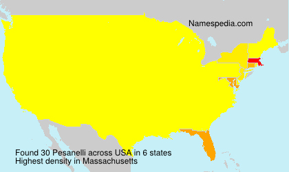 Surname Pesanelli in USA Surname Pesanelli in USA