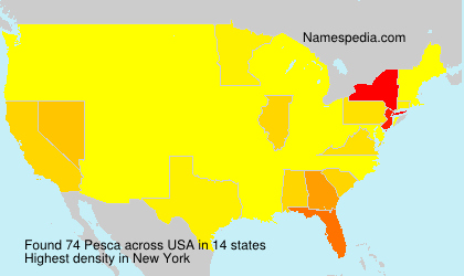 Surname Pesca in USA Surname Pesca in USA