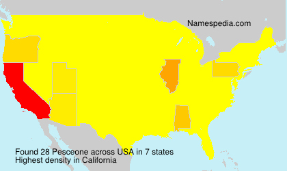 Surname Pesceone in USA Surname Pesceone in USA