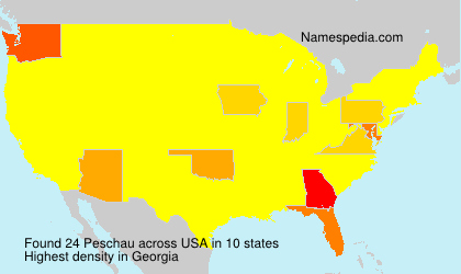 Surname Peschau in USA Surname Peschau in USA
