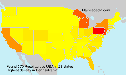 Surname Pesci in USA Surname Pesci in USA