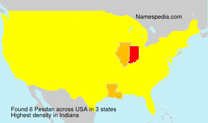 Surname Pesdan in USA Surname Pesdan in USA