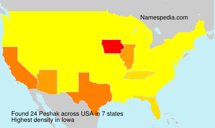 Surname Peshak in USA Surname Peshak in USA