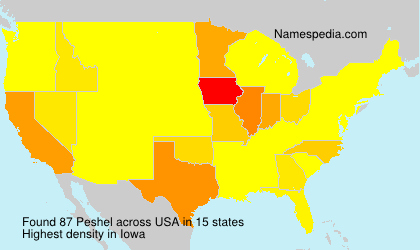 Surname Peshel in USA Surname Peshel in USA