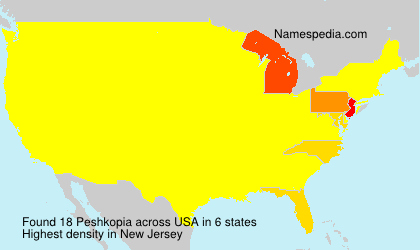 Surname Peshkopia in USA Surname Peshkopia in USA