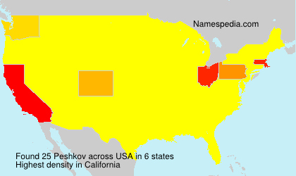 Surname Peshkov in USA Surname Peshkov in USA