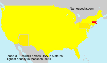 Surname Pesiridis in USA Surname Pesiridis in USA