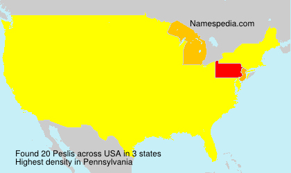 Surname Peslis in USA Surname Peslis in USA