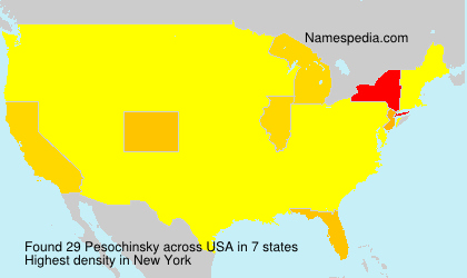 Surname Pesochinsky in USA Surname Pesochinsky in USA