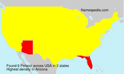 Surname Petacci in USA Surname Petacci in USA