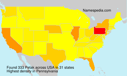 Surname Petak in USA Surname Petak in USA