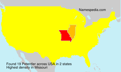 Surname Petentler in USA Surname Petentler in USA