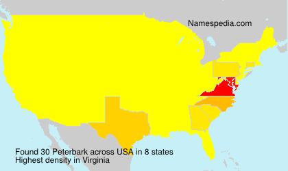 Surname Peterbark in USA Surname Peterbark in USA