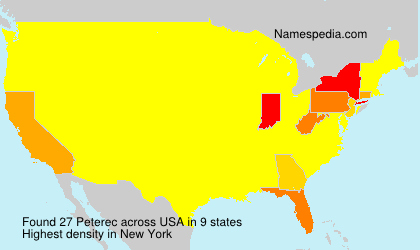 Surname Peterec in USA Surname Peterec in USA