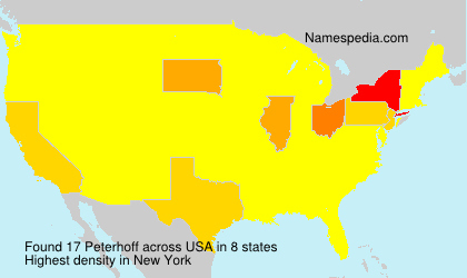 Surname Peterhoff in USA Surname Peterhoff in USA