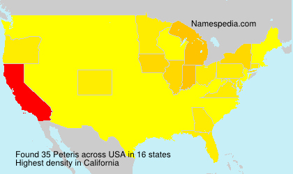 Surname Peteris in USA Surname Peteris in USA