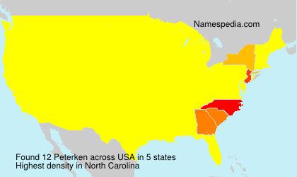 Surname Peterken in USA Surname Peterken in USA