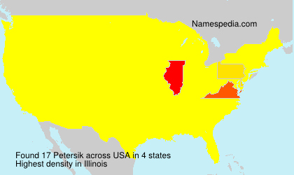 Surname Petersik in USA Surname Petersik in USA