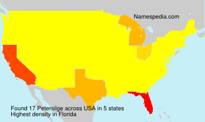 Surname Petersilge in USA Surname Petersilge in USA