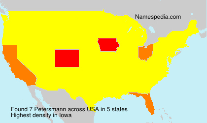 Surname Petersmann in USA Surname Petersmann in USA