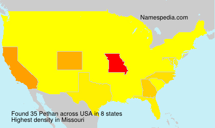 Surname Pethan in USA Surname Pethan in USA
