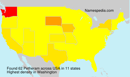 Surname Petheram in USA Surname Petheram in USA