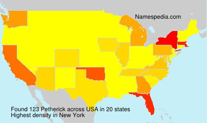 Surname Petherick in USA Surname Petherick in USA