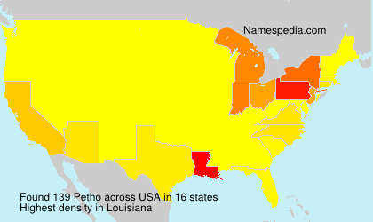 Surname Petho in USA Surname Petho in USA