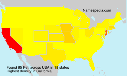 Surname Peti in USA Surname Peti in USA