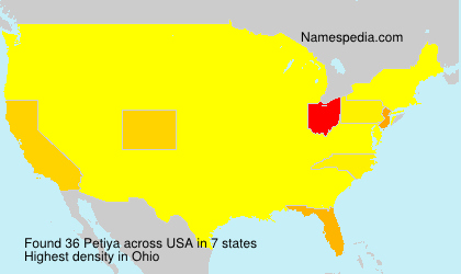 Surname Petiya in USA Surname Petiya in USA