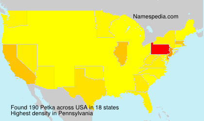 Surname Petka in USA Surname Petka in USA