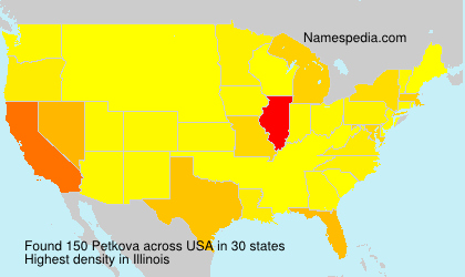 Surname Petkova in USA Surname Petkova in USA