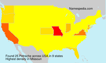 Surname Petrache in USA Surname Petrache in USA