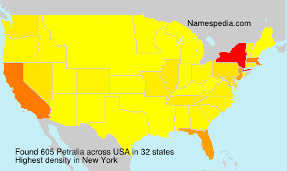 Surname Petralia in USA