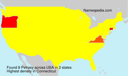 Surname Petrasy in USA Surname Petrasy in USA